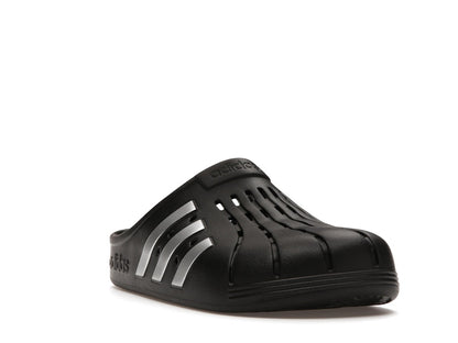adidas Adilette Clog Black Silver