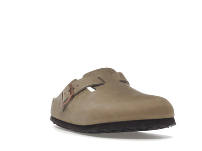 Birkenstock Boston Soft Footbed Oiled Leather Tobacco Brown