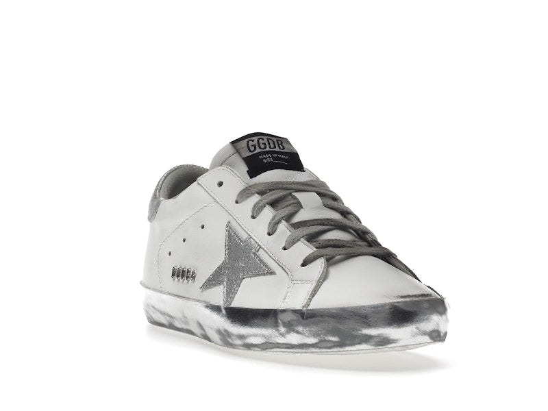 Golden Goose Super-Star White Silver Sparkle (Women's)
