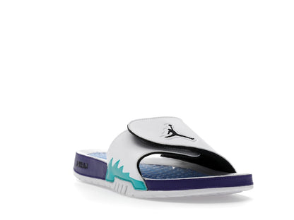 Jordan Hydro 5 Retro Slide White New Emerald Grape Ice Black