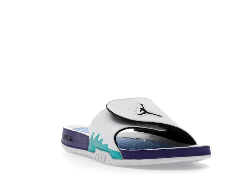 Jordan Hydro 5 Retro Slide White New Emerald Grape Ice Black