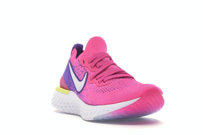 Nike Epic React Flyknit 2 Laser Fuchsia White (Women's)