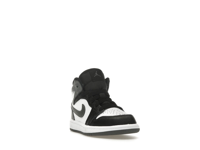 Jordan 1 Mid Black White Iron Grey (PS)