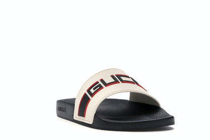Gucci Stripe Slide White