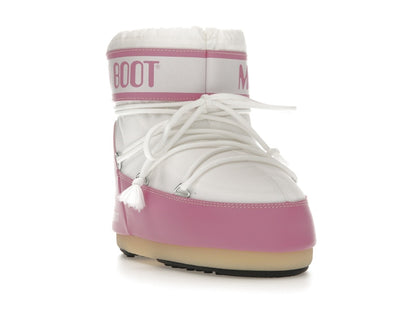 Moon Boot Icon Nylon Low Boot Pink White
