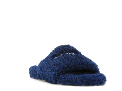 Balenciaga Furry Slide Blue