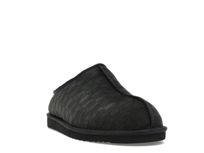 Kith Kithmas Monogram Shearling Slippers Black