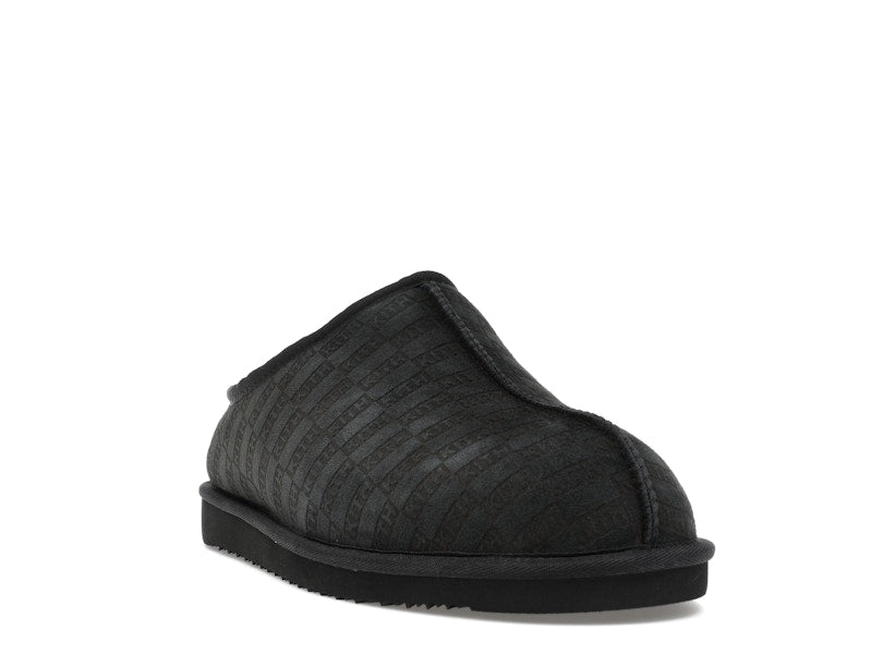 Kith Kithmas Monogram Shearling Slippers Black