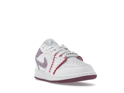 Jordan 1 Low White Light Bordeaux (GS)