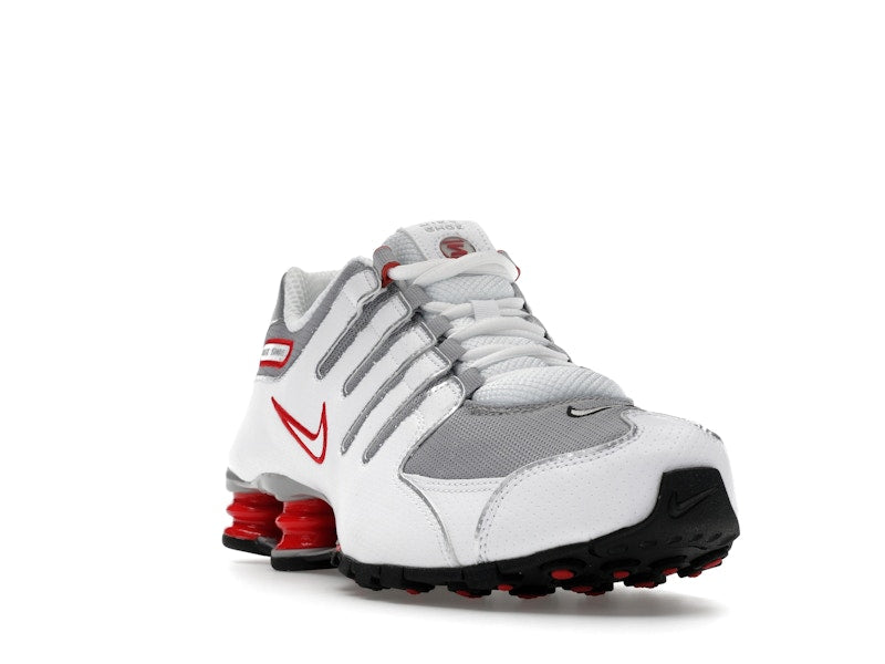 Nike Shox NZ White Red Metallic Silver
