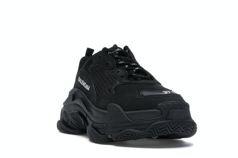 Balenciaga Triple S Triple Black (2018) Reissue Nondistressed (Women's)