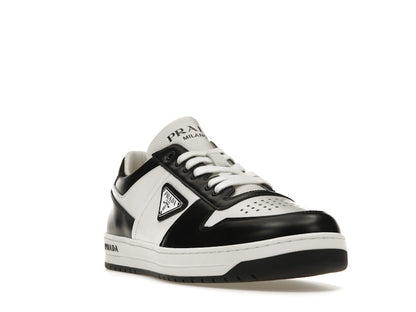 Prada Downtown Low Top Sneakers Leather White Black