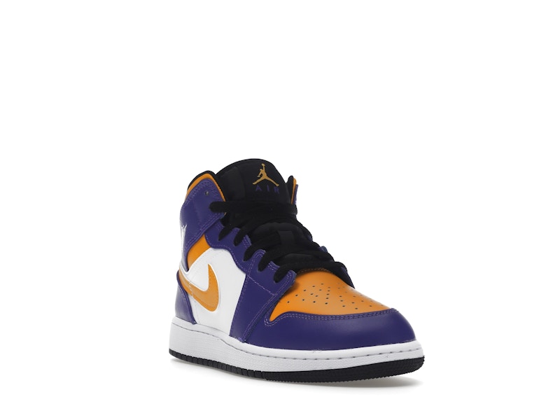 Jordan 1 Mid Lakers (2022) (GS)