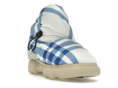 Burberry Check Pillow Boots Blue White