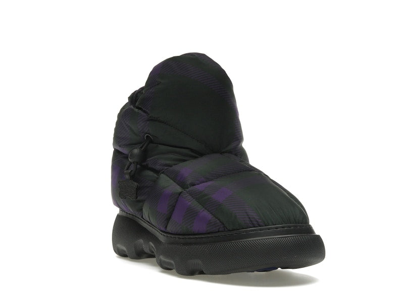 Burberry Check Pillow Boot Black Purple (Women's)
