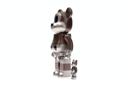 Bearbrick x Undefeated x Disney Mickey Mouse 90th Anniversary 100% & 400% Set Copper/Black
