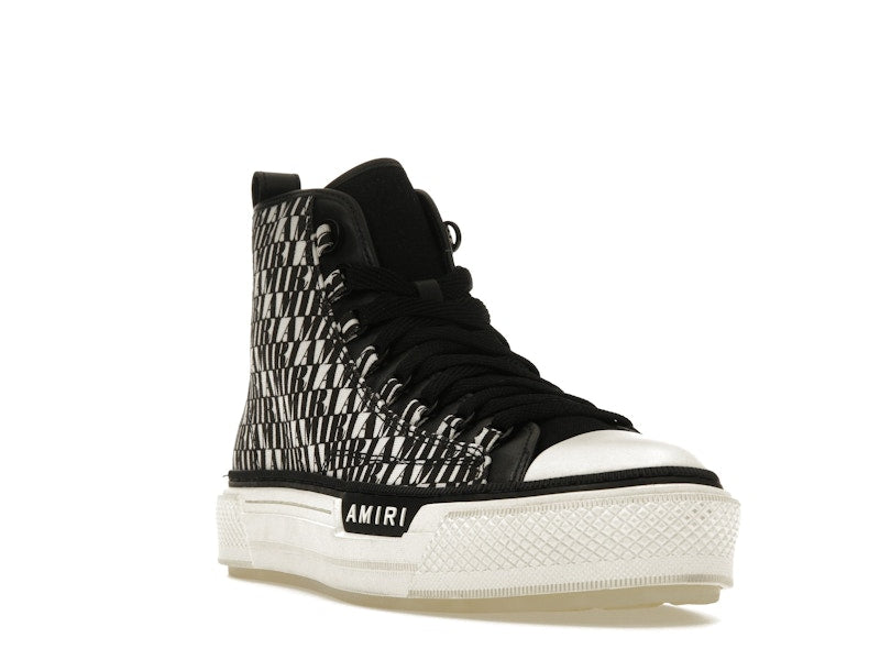 AMIRI Court Hi All Over Logo Black White