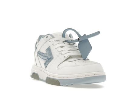 OFF-WHITE Out Of Office OOO Low Tops Embroidered Arrow White Light Blue