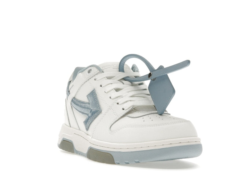OFF-WHITE Out Of Office OOO Low Tops Embroidered Arrow White Light Blue