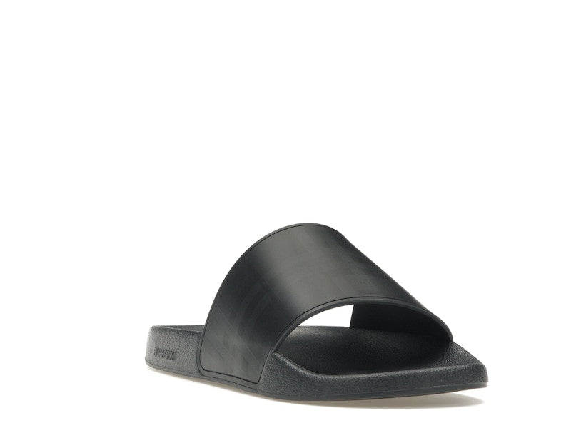 Burberry Embossed Logo Slides Dark Blue