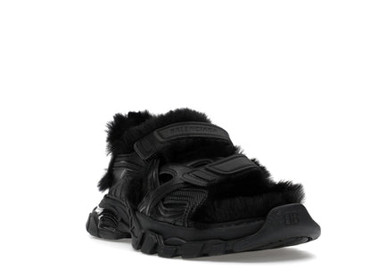 Balenciaga Track Sandal Fake Fur Black (Women's)