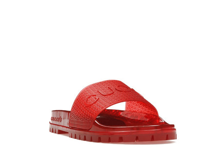 adidas x Gucci Adilette Slide Red