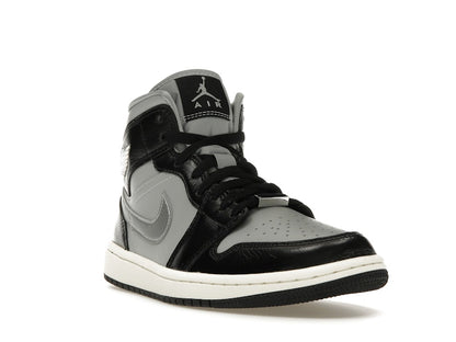 Jordan 1 Mid SE Black Metallic Silver (Women's)