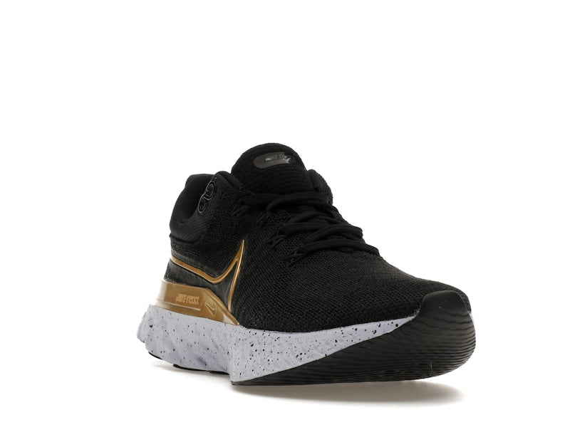 Nike React Infinity Run Flyknit 2 Black Metallic Gold (Women's)