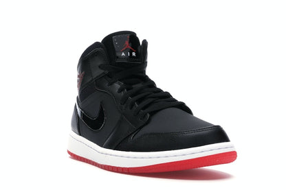 Jordan 1 Mid Black University Red