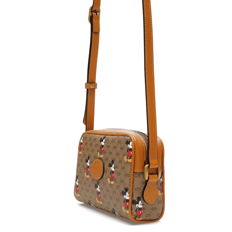 Gucci x Disney Mickey Mouse Crossbody Bag Brown