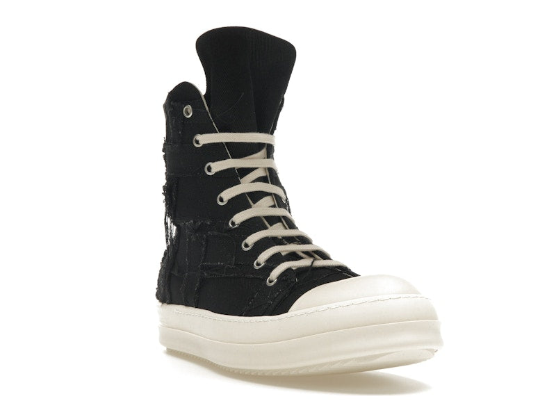 Rick Owens DRKSHDW Slashed Sneaks Black Milk