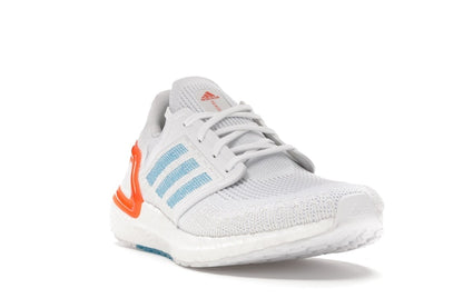 adidas Ultra Boost 20 White Sharp Blue True Orange