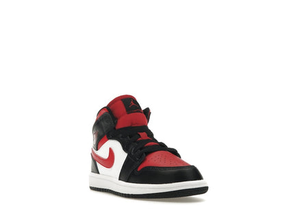 Jordan 1 Mid Black Fire Red (PS)