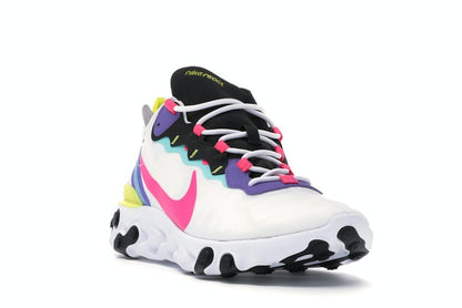 Nike React Element 55 White Psychic Purple Hyper Pink