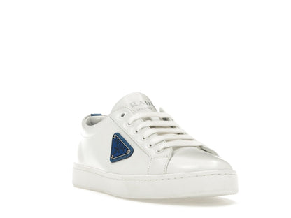 Prada Court Sneaker White Blue Leather (Women's)