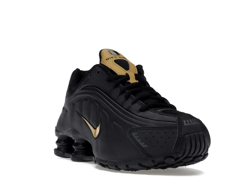 Nike Shox R4 Black Metallic Gold (GS)