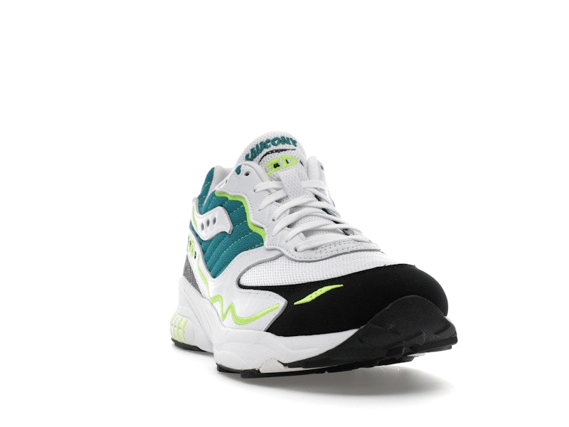 Saucony 3D Grid Hurricane White Green Lime