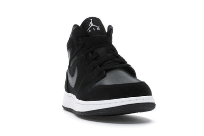 Jordan 1 Mid White Black Grey (GS)
