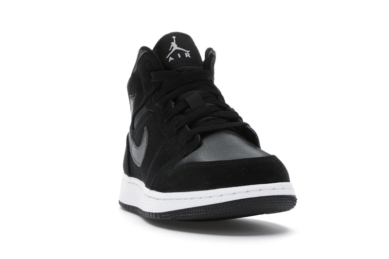 Jordan 1 Mid White Black Grey (GS)