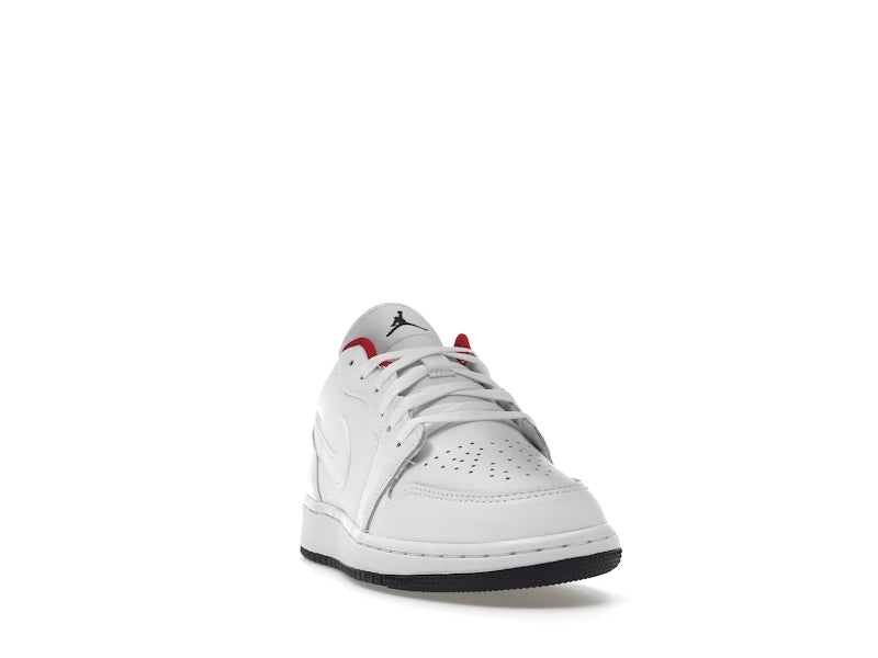 Jordan 1 Low White Gym Red Black (GS)