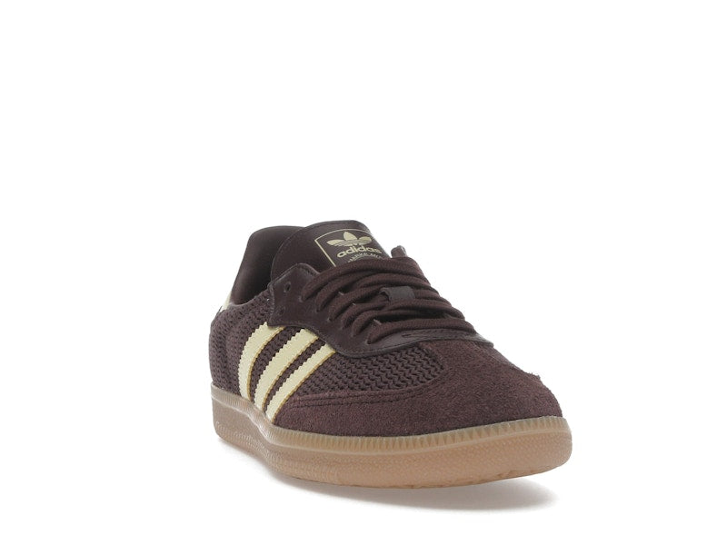 adidas Samba OG Shadow Brown Powder Yellow (Women's)