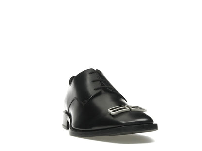 Balenciaga Rim Derby Shoes Black Leather