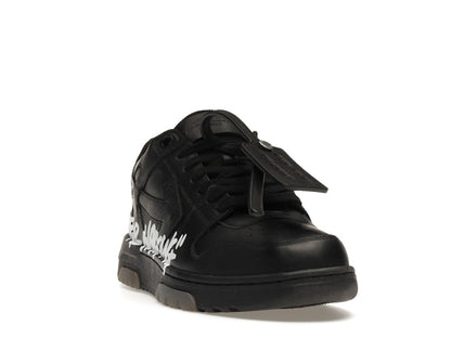 OFF-WHITE OOO Low Tops "For Walking" Black White