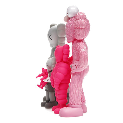 KAWS Family Vinyl Figures Grey/Pink