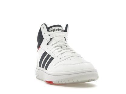adidas Hoops 3.0 White Navy Red