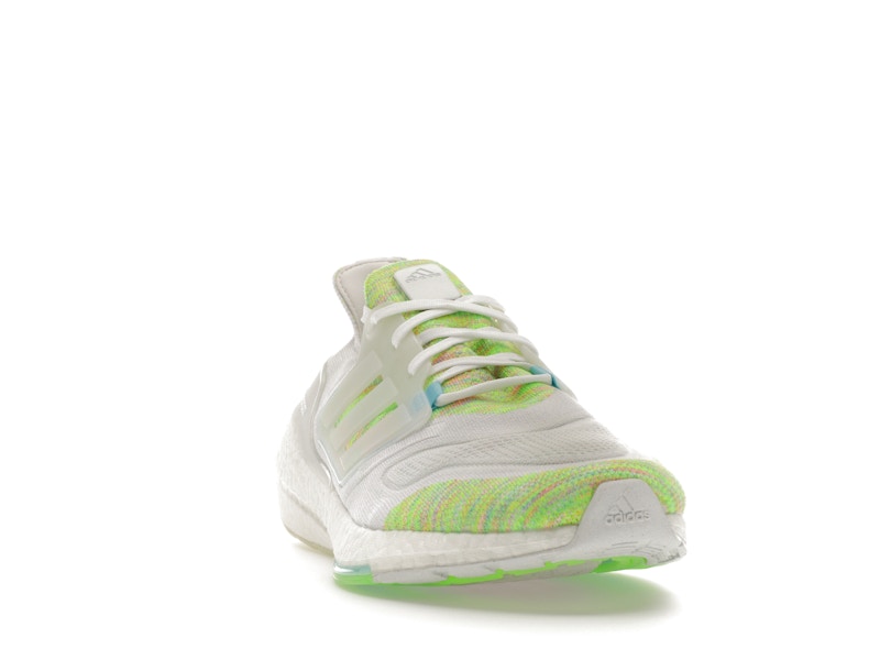 adidas Ultra Boost 22 White Bliss Blue Solar Green