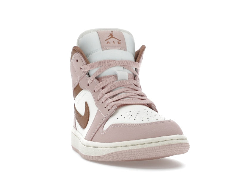 Jordan 1 Mid Pink Oxford Brown (Women's)