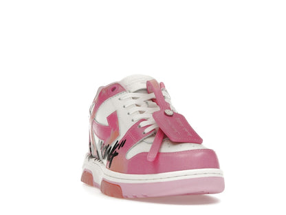 OFF-WHITE Out Of Office OOO "For Walking" Low Tops Pink Tie Dye
