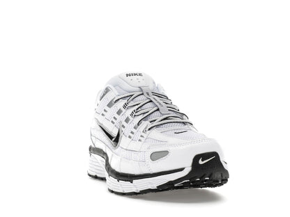 Nike P-6000 White Metallic Silver Black