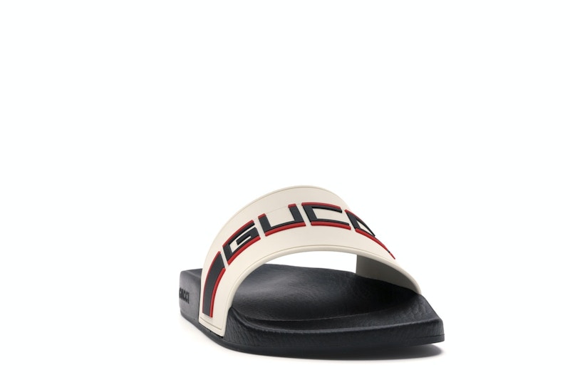 Gucci Stripe Slide White